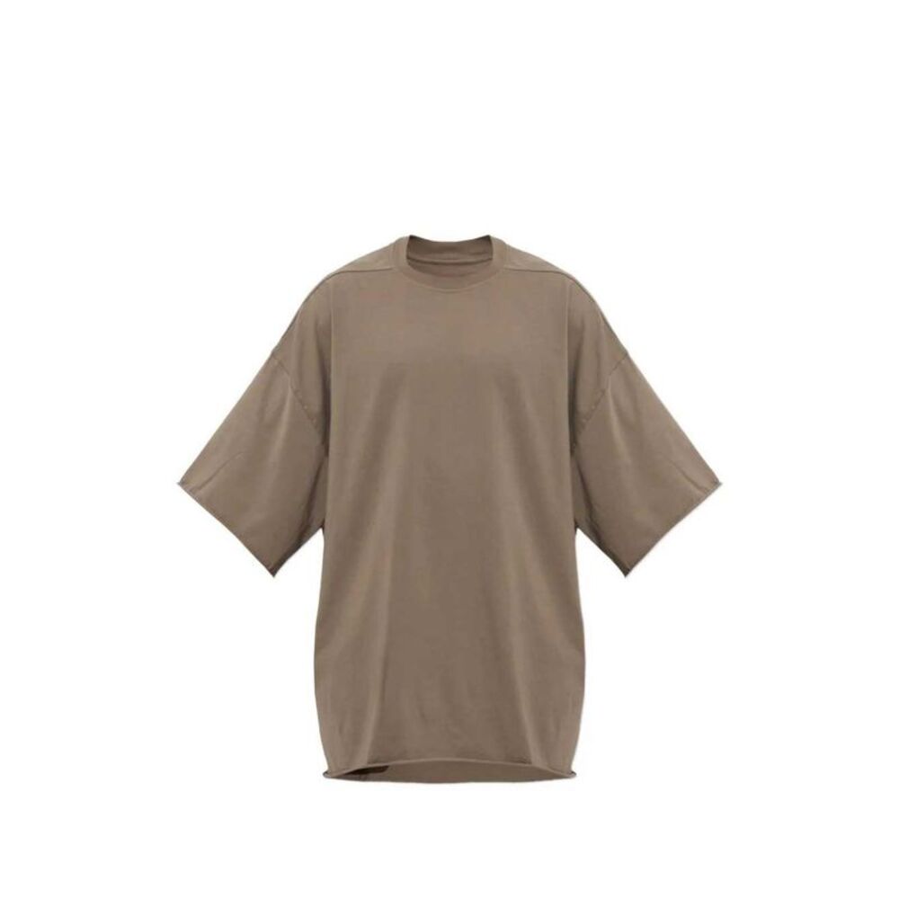Rick Owens Men Raw-Edge Hem T-Shirt